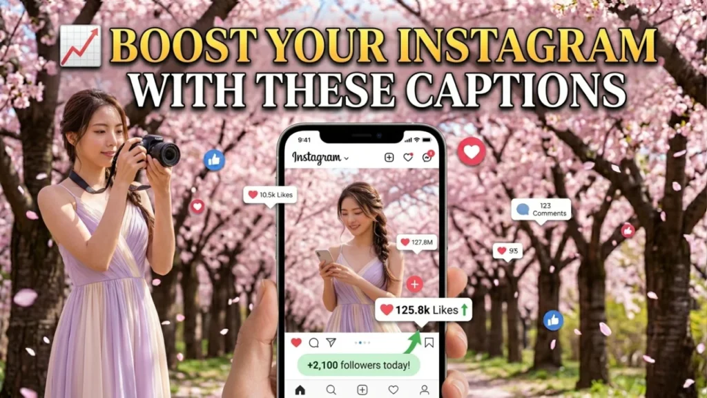 150+ Best Cherry Blossom Captions for Instagram (By Category)