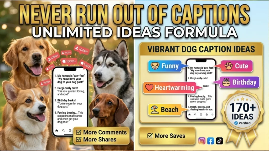 Dog Captions by Breed — Golden Retriever, Corgi, Husky & More