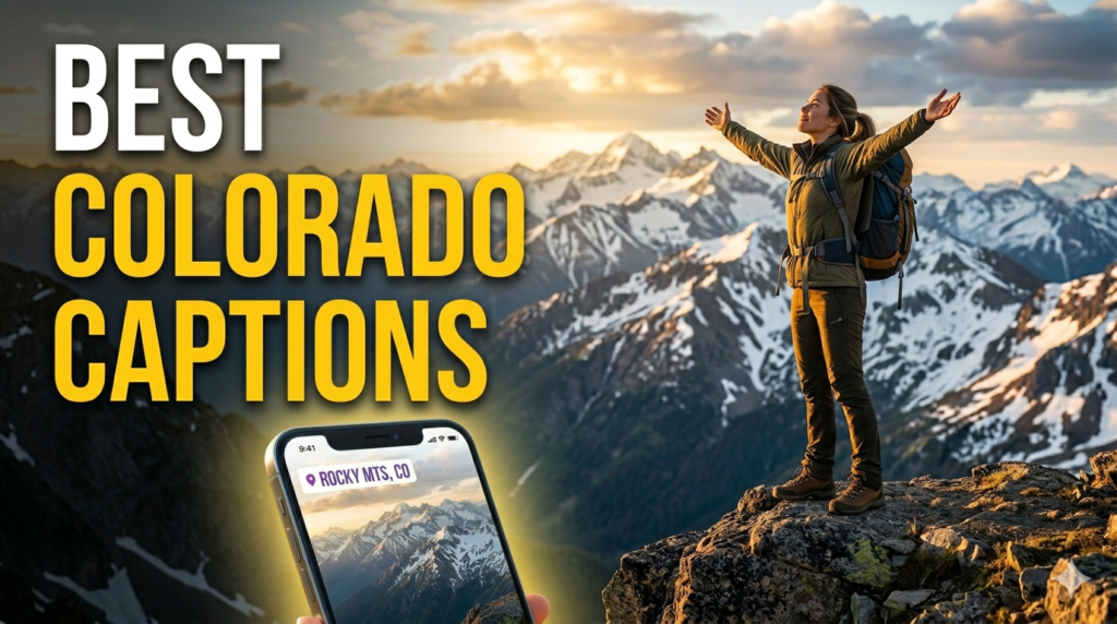 Colorado Instagram Captions for Mountain Views