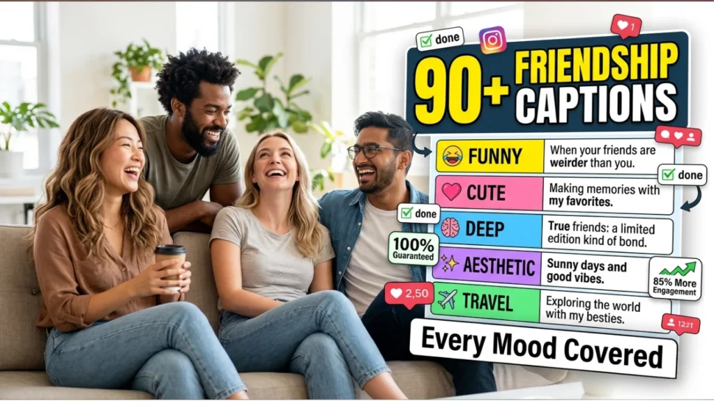 Short Friendship Captions for Instagram