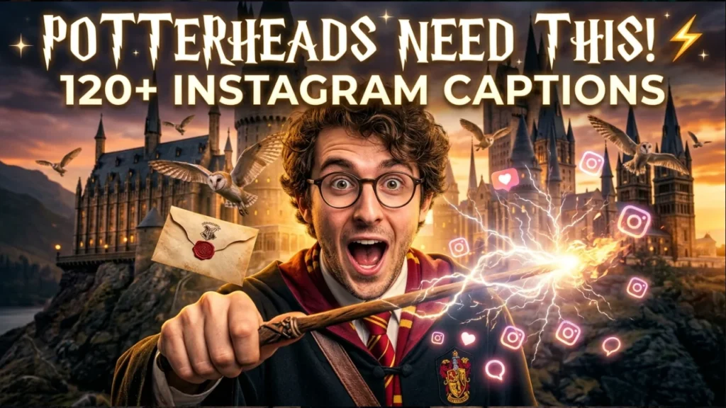 Short Harry Potter Instagram Captions + Best Hashtags to Use in 2025
