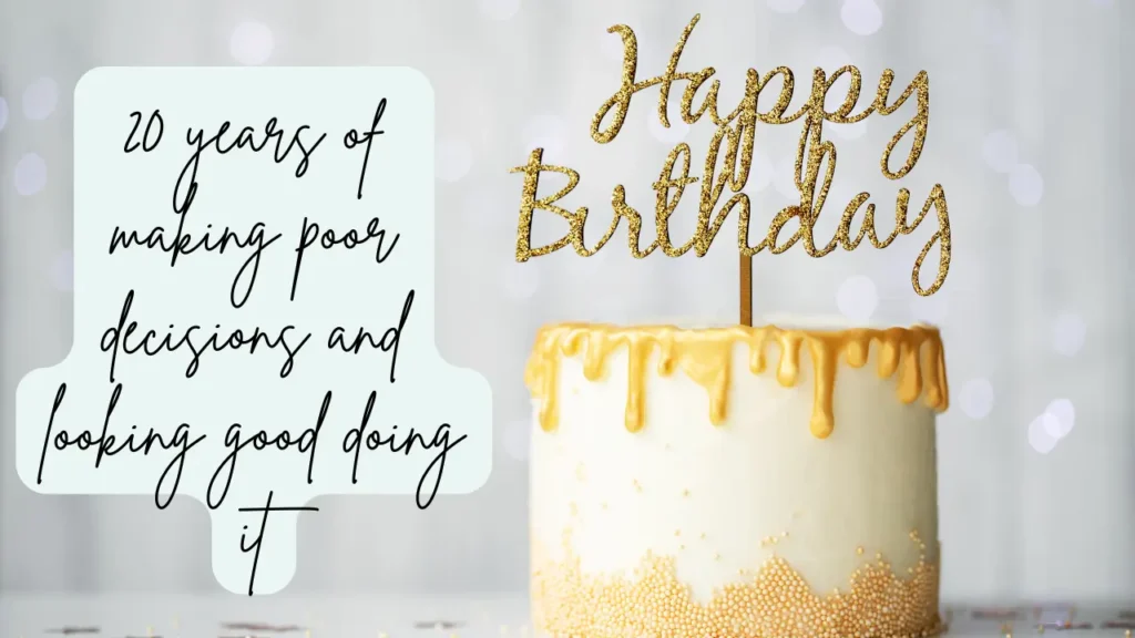 Short 20th Birthday Captions