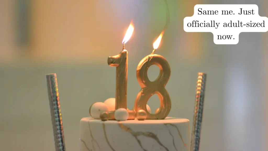 Cute 18th Birthday Captions for Girls & Guys