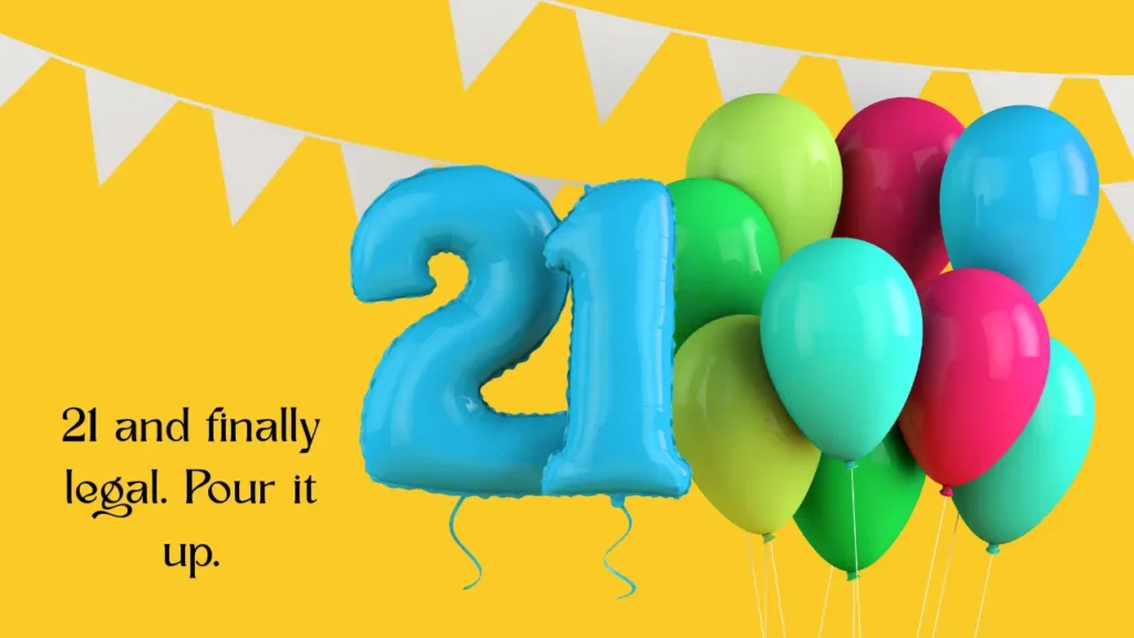 One-Word and Aesthetic 21st Birthday Captions