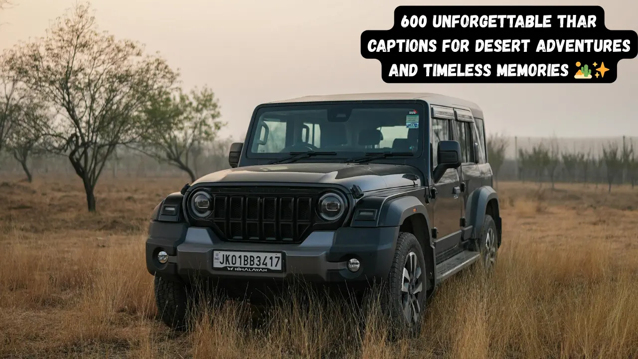 600 Unforgettable Thar Captions for Desert Adventures and Timeless Memories 🏜️✨
