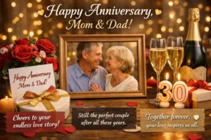 230+ Parents Anniversary Captions: Heartfelt, Emotional & Loving Lines for Mom and Dad