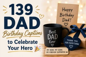 139 Dad Birthday Captions to Celebrate Your Hero 🎉