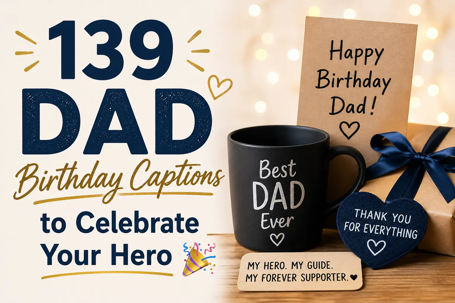 139 Dad Birthday Captions to Celebrate Your Hero 🎉
