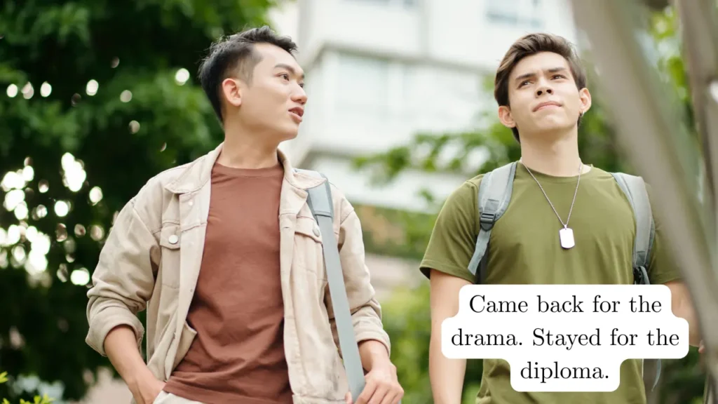 End of Sophomore Year Captions