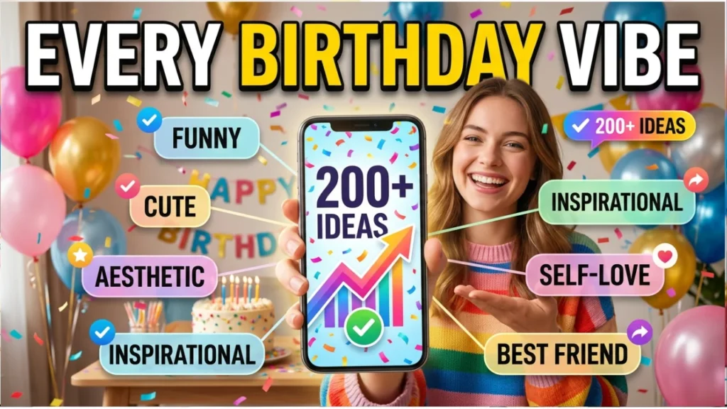 200+ Best Birthday Captions for Instagram, TikTok & Facebook (By Mood & Relationship)