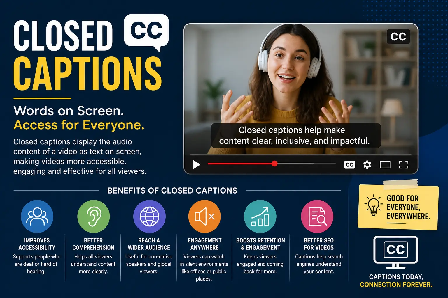 Closed Captions: Meaning, Benefits & Best Uses for Accessibility and Engagement