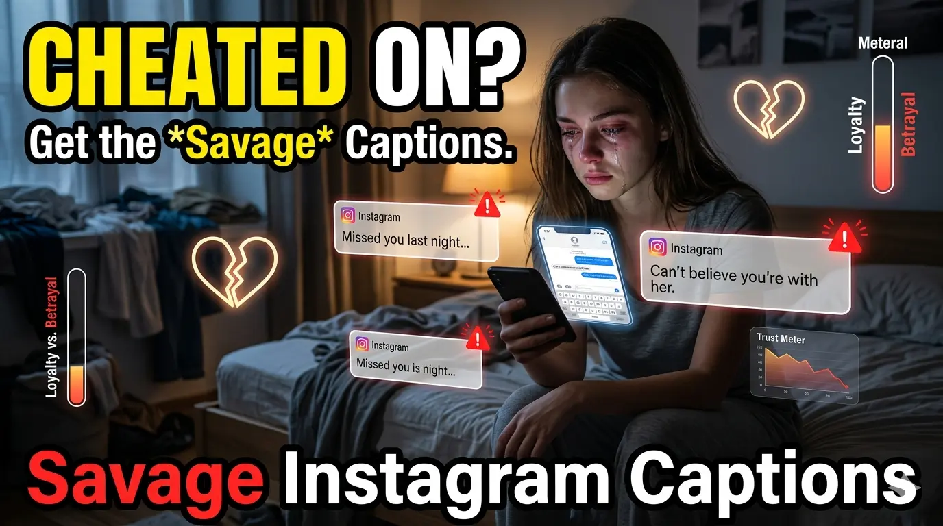 220+ Cheating Captions for Instagram: Savage, Emotional & Real