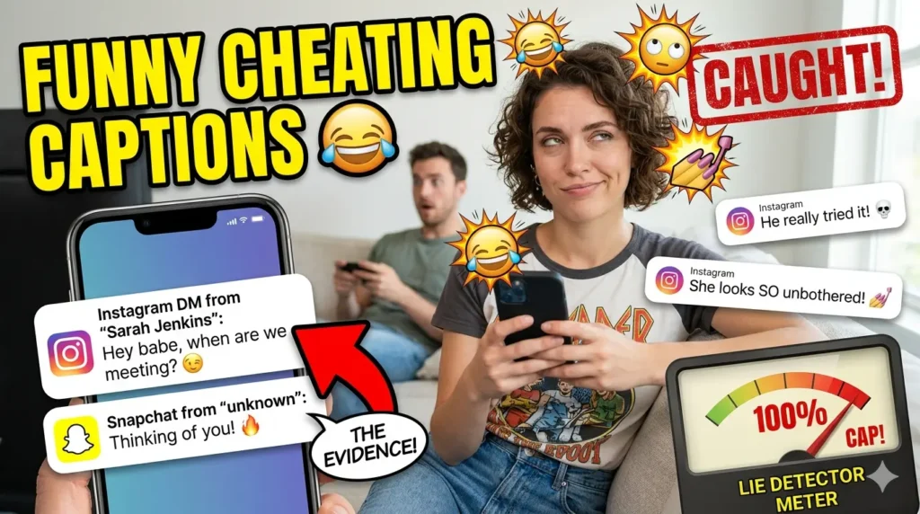 Funny Cheating Captions for Instagram