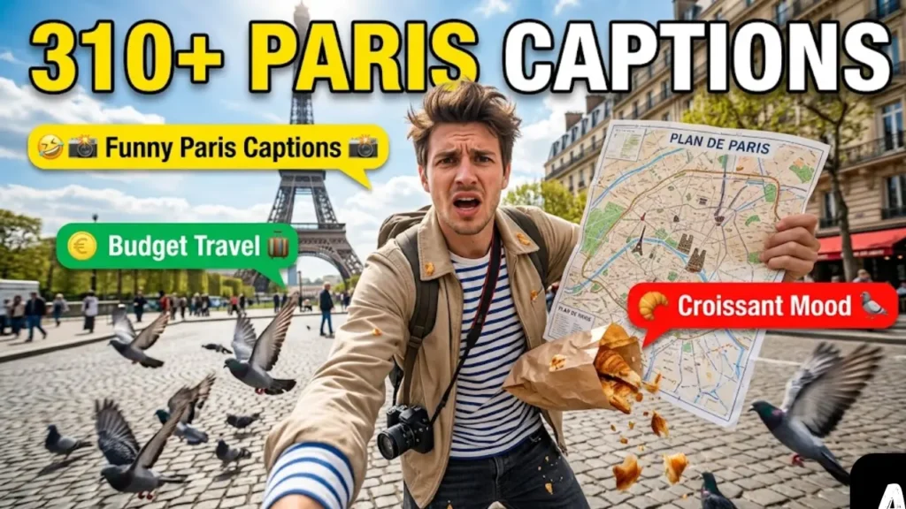 Paris Captions for Landmarks, Food, Hidden Gems, Solo Travel & Every Season