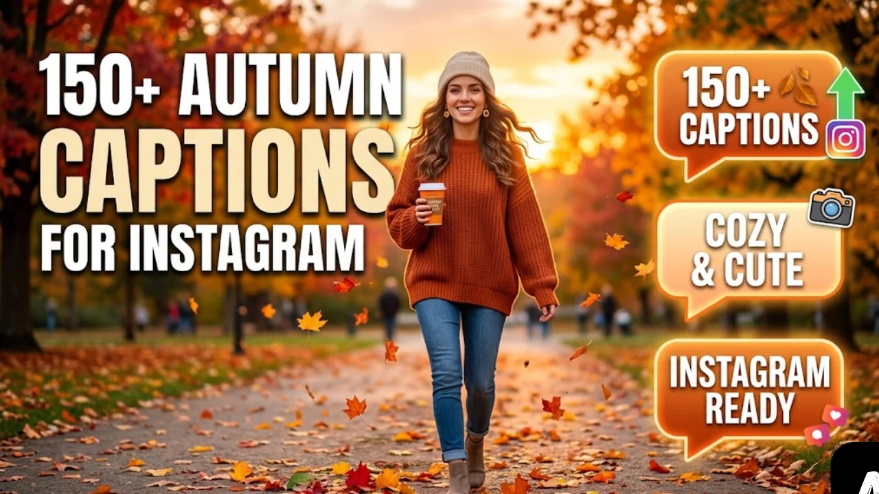 150+ Autumn Captions for Instagram: Cozy, Cute & Aesthetic Fall Quotes