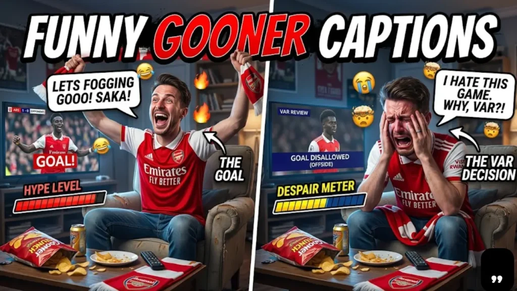 Best Gooner Captions for Instagram: Funny, Bold & Viral