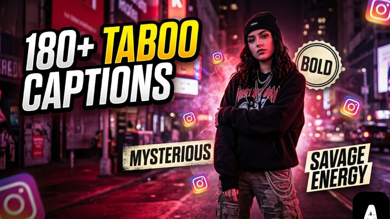 180+ Taboo Captions for Instagram: Bold, Mysterious & Unapologetically You