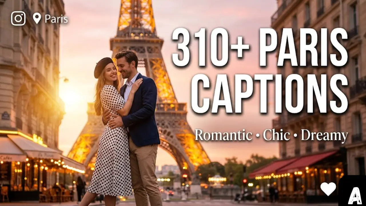 310+ Paris Instagram Captions for Romantic, Chic & Dreamy Travel Posts