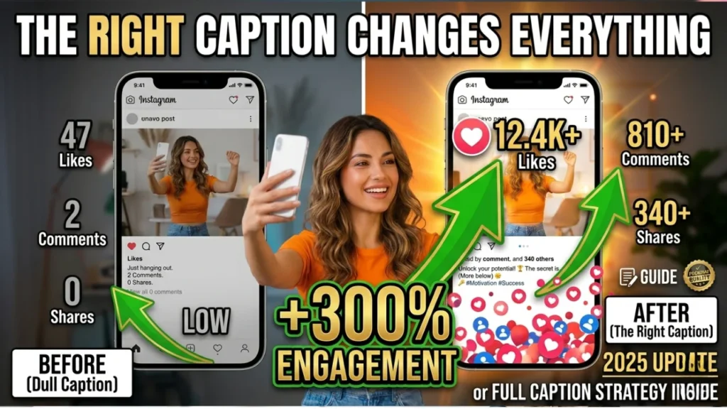 Aesthetic Captions for Instagram Posts and TikTok Videos
