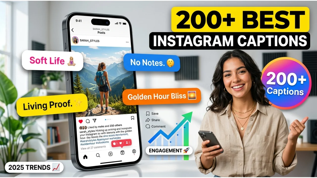 200+ Best Instagram Captions for Selfies, Posts & Every Vibe (2025)