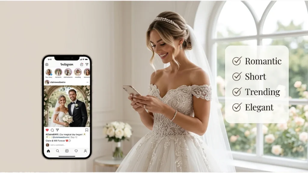 Funny & Clever Wedding Captions for Instagram