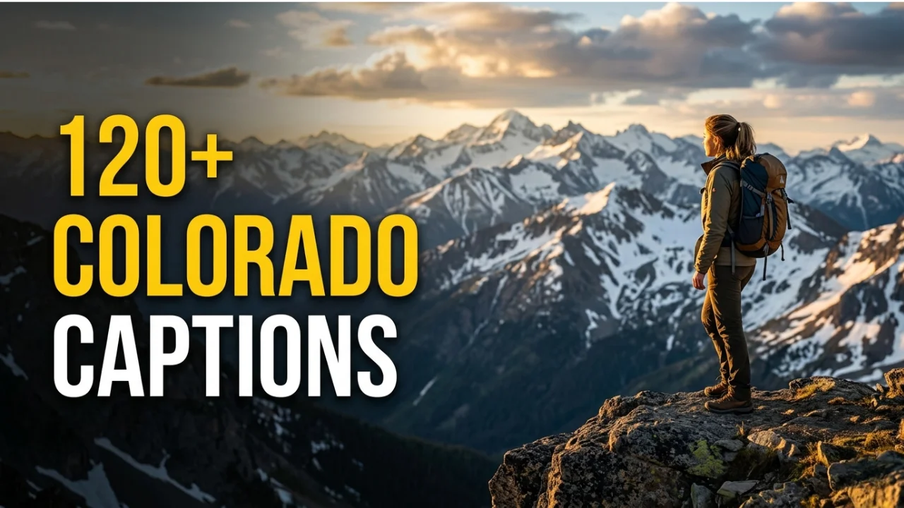 120+ Colorado Instagram Captions for Mountain Views, Adventures & Travel Photos