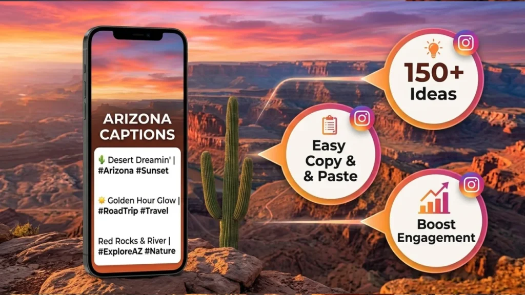 Arizona Road Trip & Desert Adventure Captions
