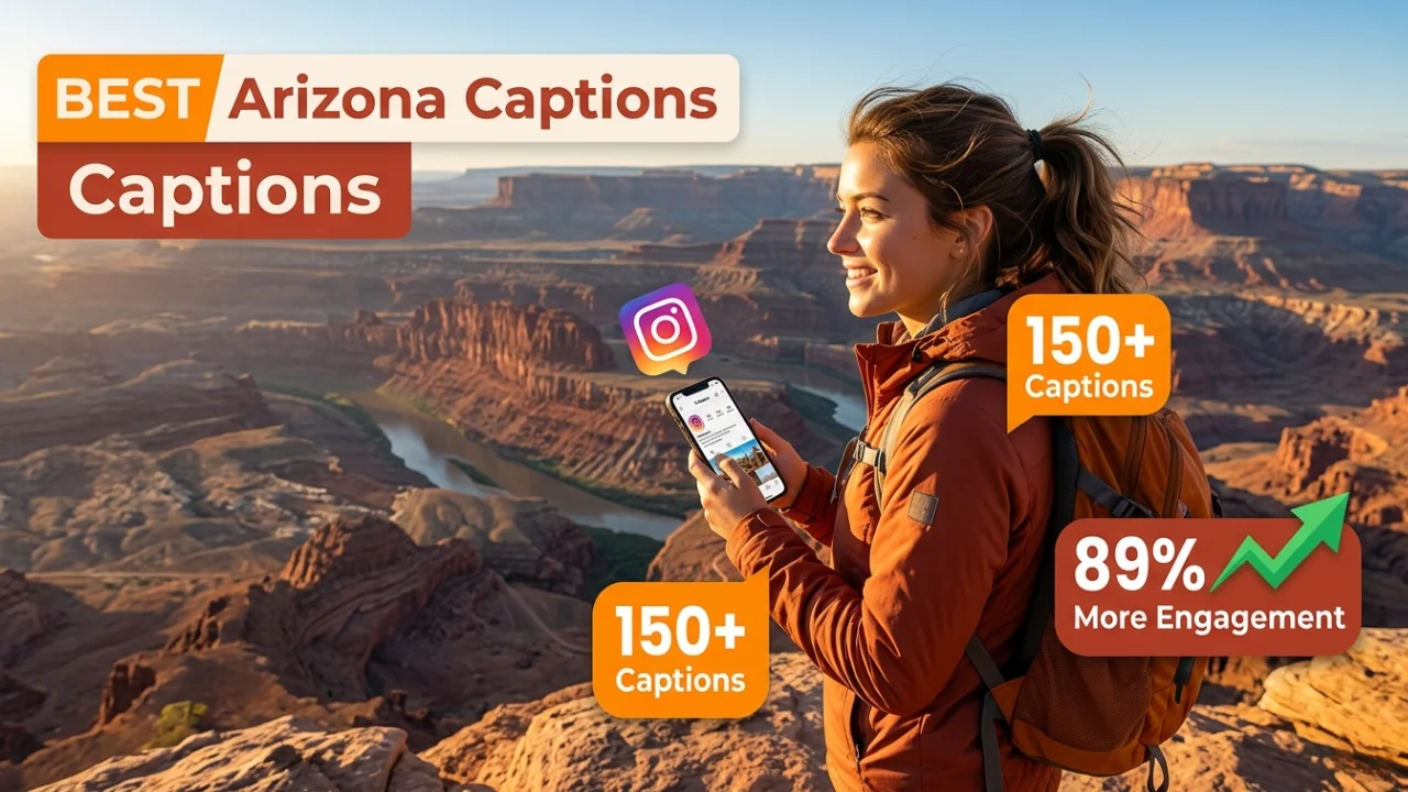 150+ Arizona Instagram Captions for Desert Adventures, Road Trips & Sunsets