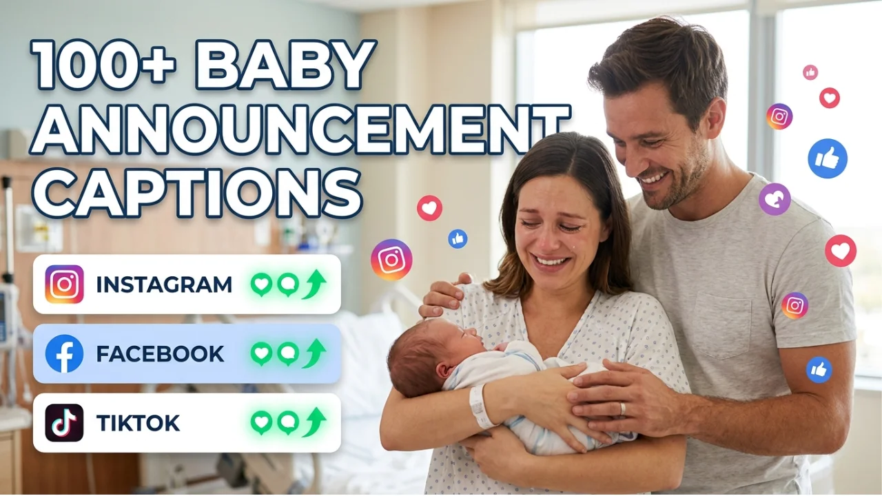100+ Baby Announcement Captions for Instagram, Facebook, and More