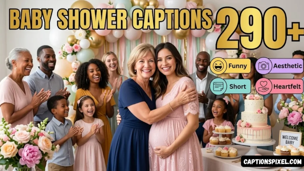 One Word and Emoji-Style Baby Shower Captions
